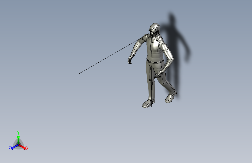 人体模型carraying_wide_box_manikin