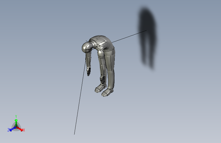 人体模型down_reach_manikin