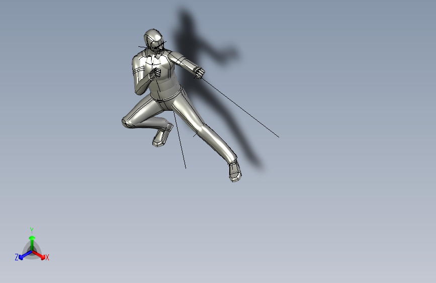 人体模型kung_fu_standing_manikin