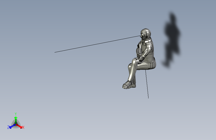 人体模型leg_crossed_manikin