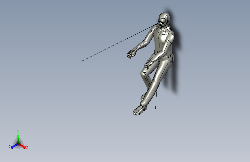 人体模型pull2_low_manikin