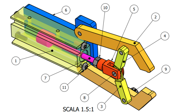铰接式气动抓手夹爪结构