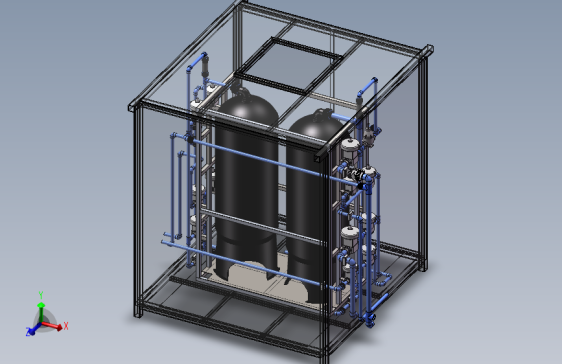 撬装砂滤+树脂罐