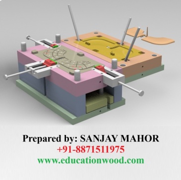 多滑块注射模具设计