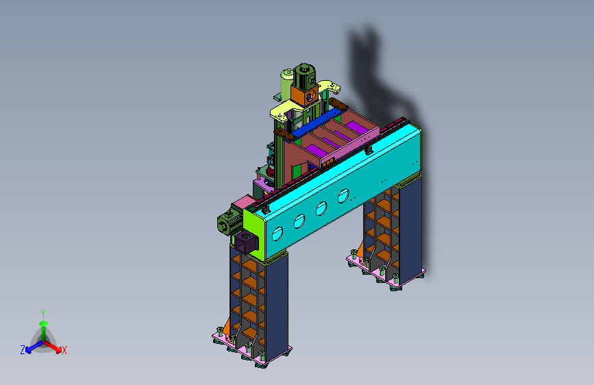 板材打磨用高效率龙门机床