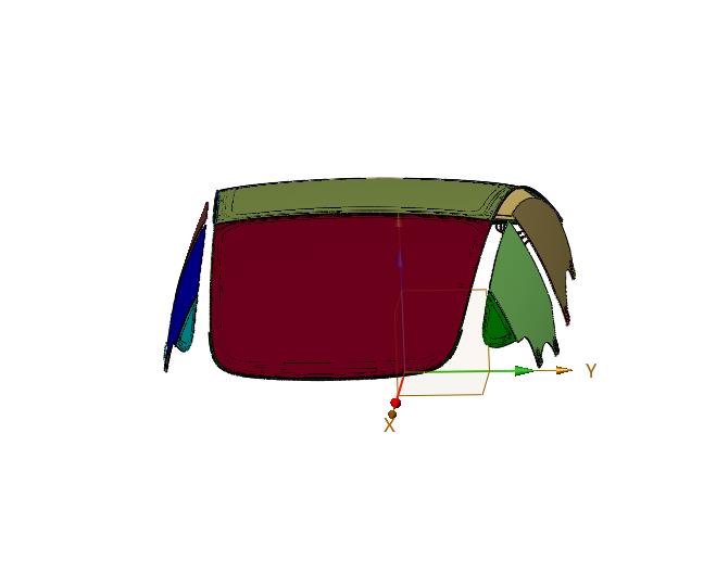 Model3车型风挡天窗玻璃