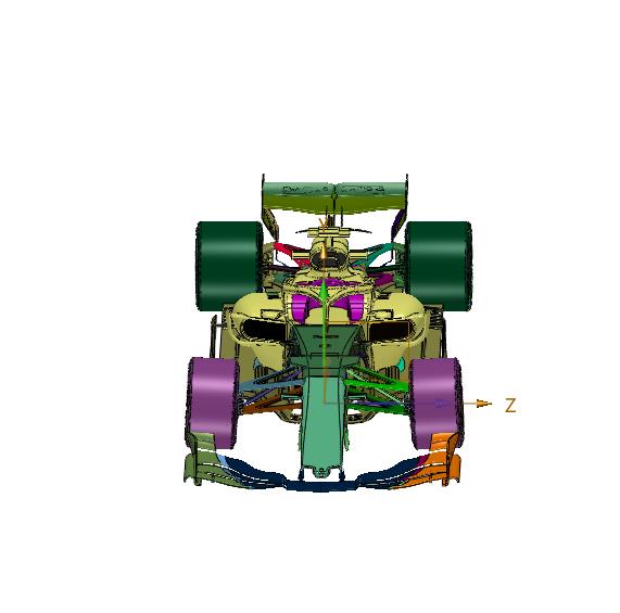 单座四轮方程式赛车