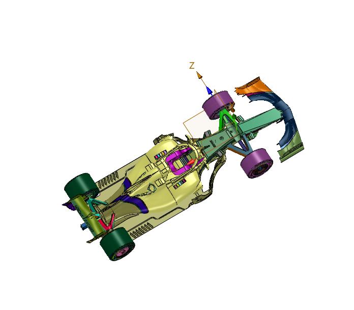 单座四轮方程式赛车