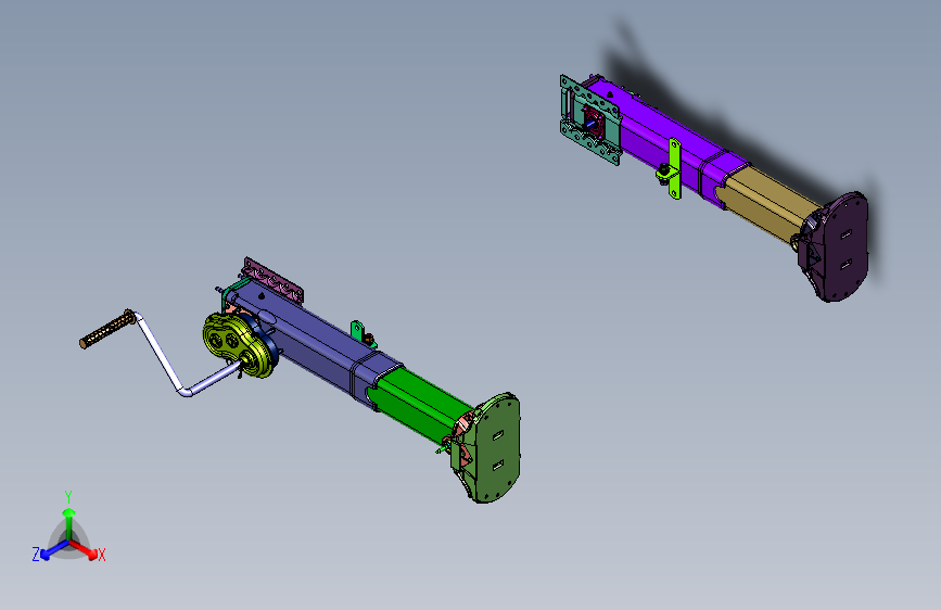 车用平衡支撑腿