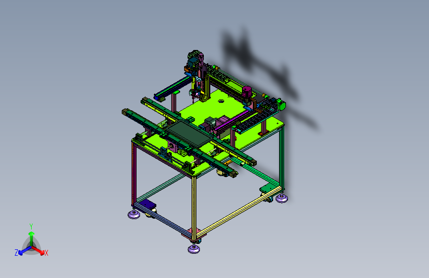 伺服集成的自动锁螺丝机