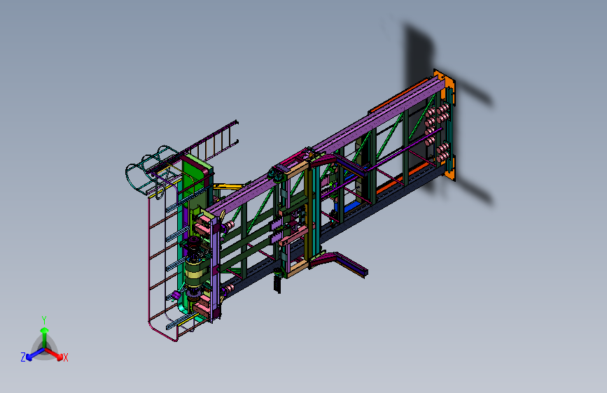配重机构的提升工装板循环升降机