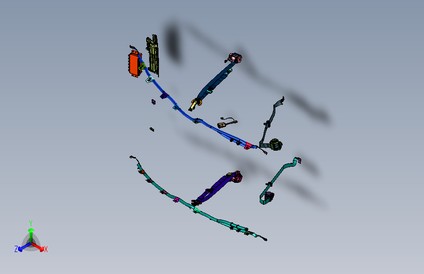 整车安全气囊和安全带