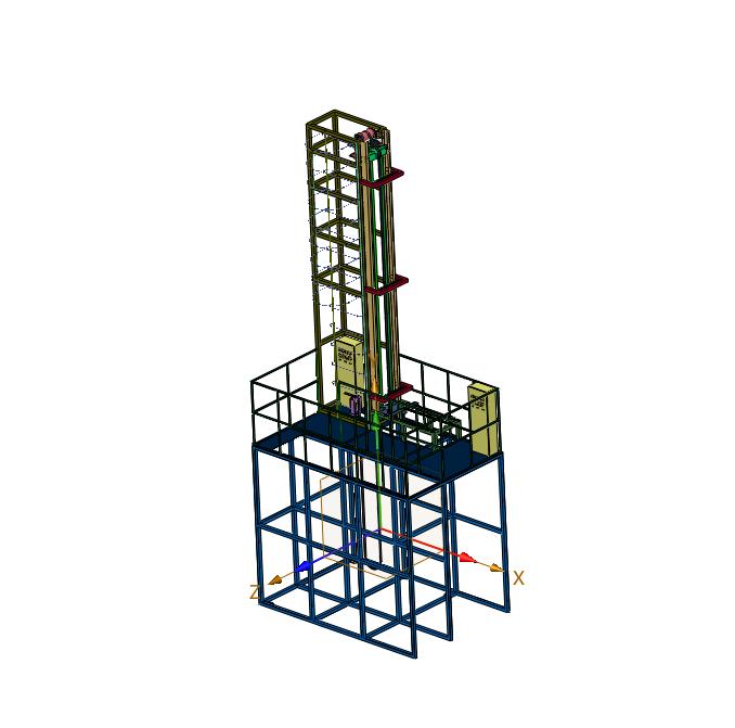 电力线缆弯曲过程仿真实验机