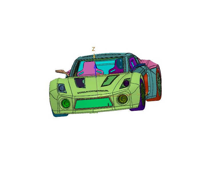 电机驱动系统的轻型新能源赛车