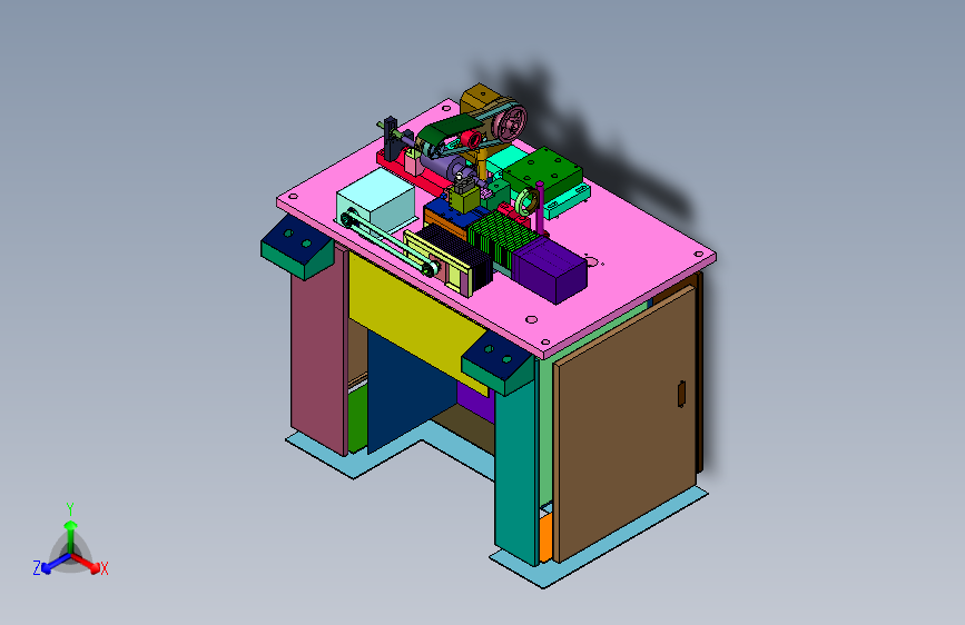 非标件加工的自动化车床结构