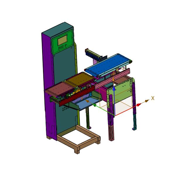 分拣轻重产品包装箱检重机