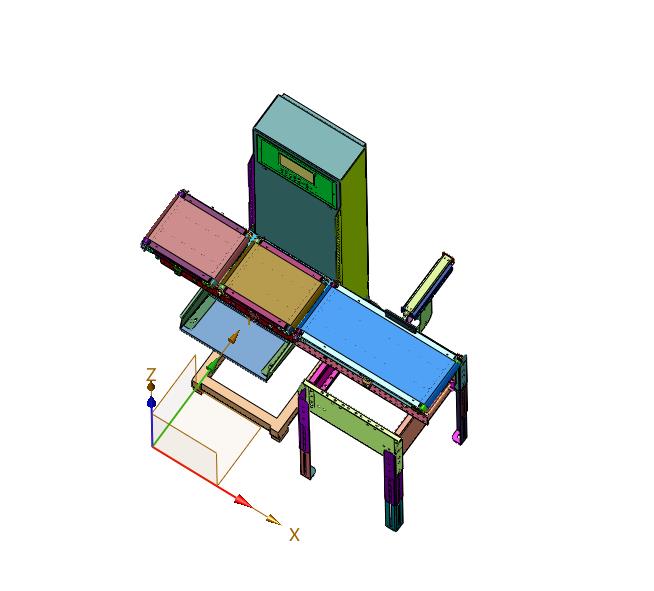 分拣轻重产品包装箱检重机