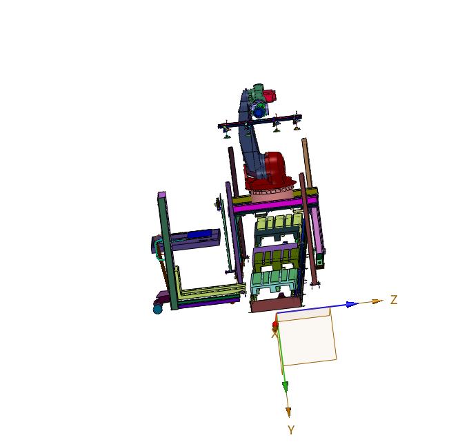 覆盖大型智能机械臂堆垛单元