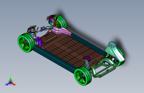 高强度的电动车底盘支架