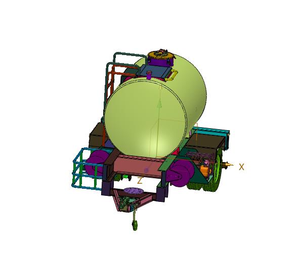 罐体承载式半挂液罐车