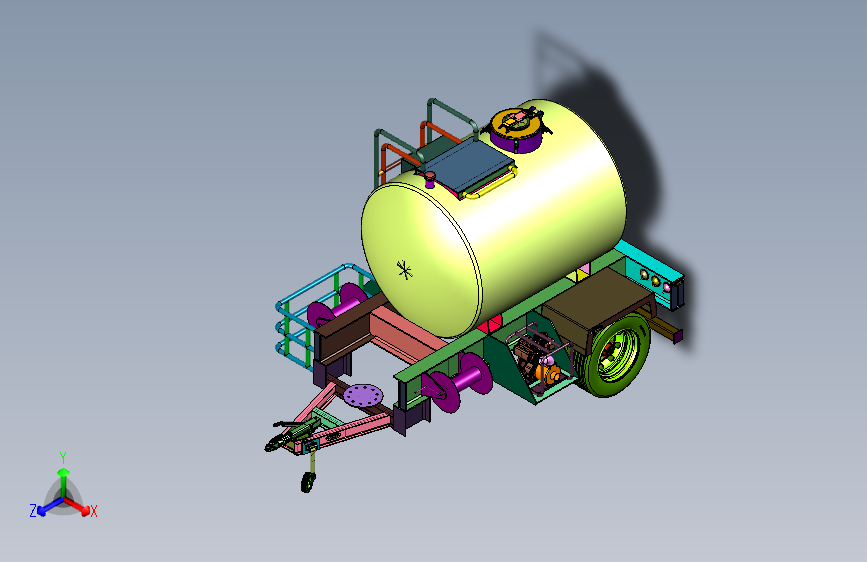 罐体承载式半挂液罐车