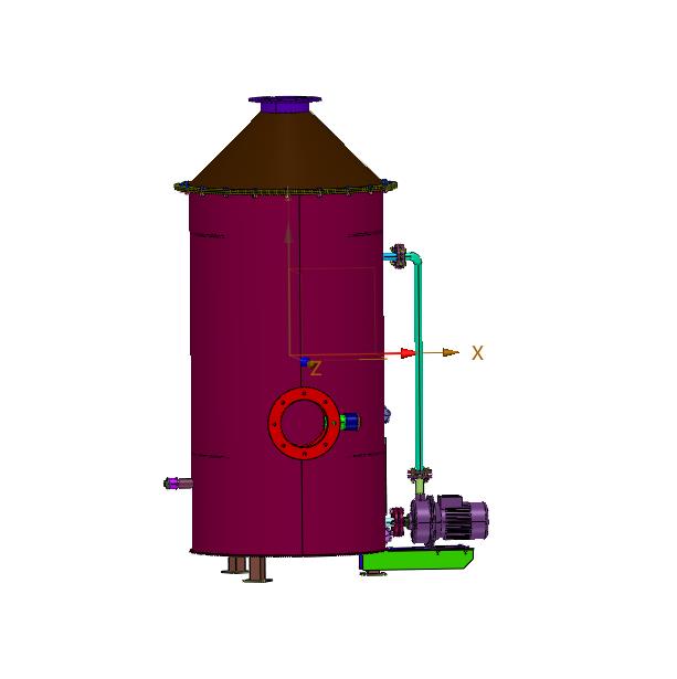 环保型立式水喷淋塔