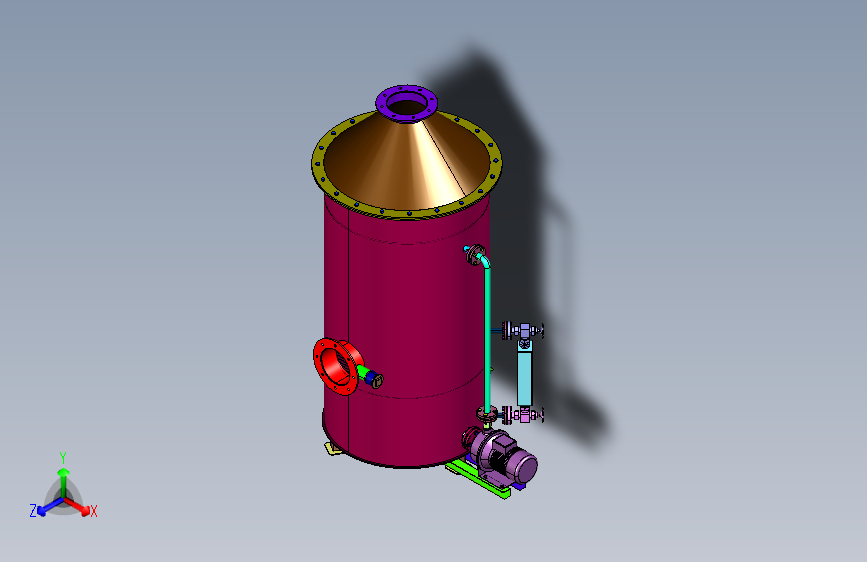 环保型立式水喷淋塔
