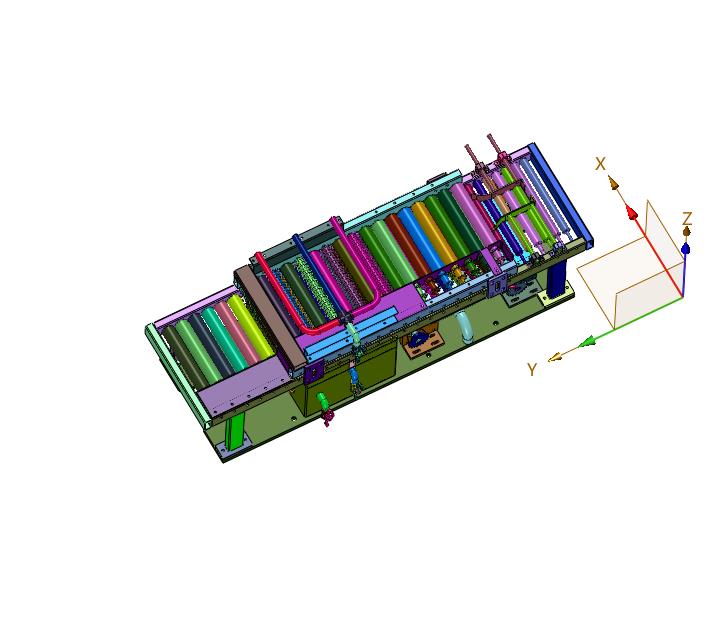 胶辊自动输送清洗装置