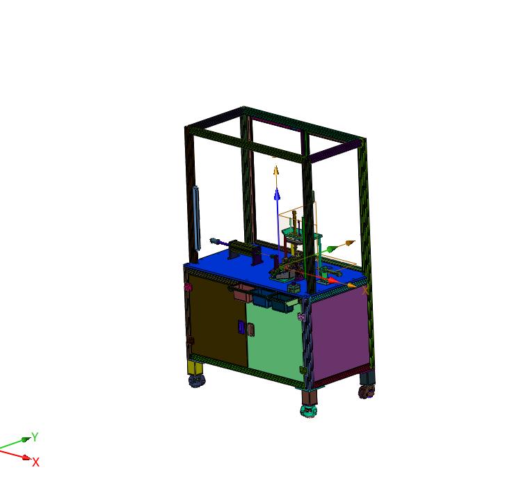 轿车开门锁拉手组件半自动装配机