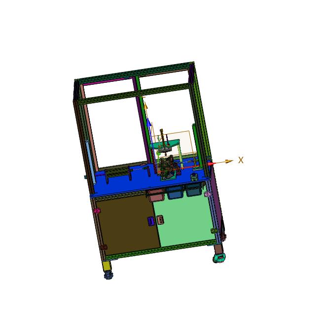 轿车开门锁拉手组件半自动装配机