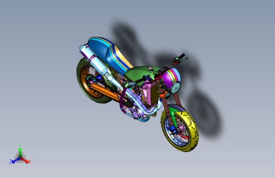 经典风格外观摩托