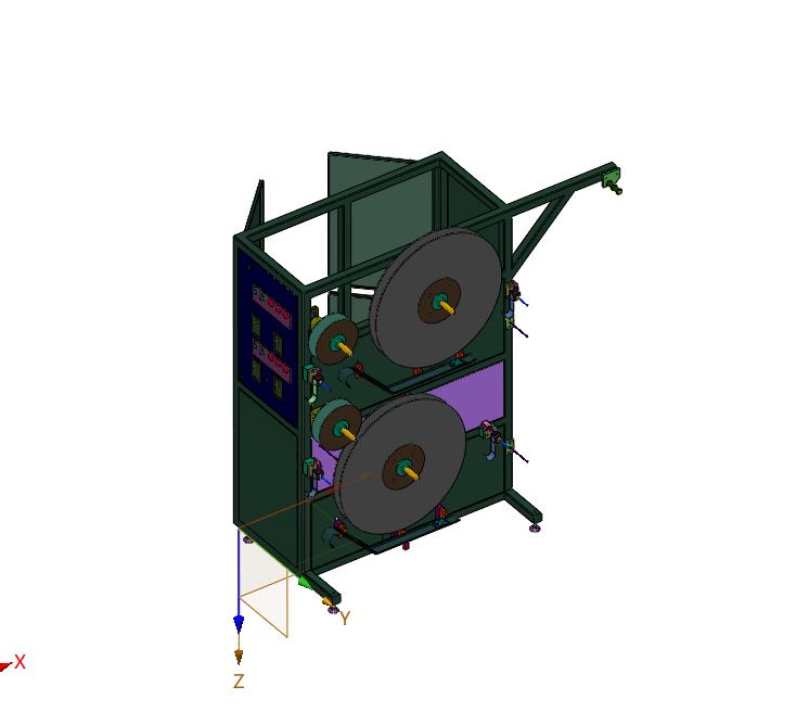 卷材冲裁生产线结构与放卷机