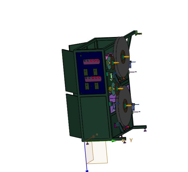 卷材冲裁生产线结构与放卷机