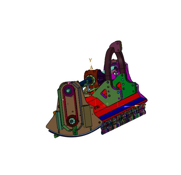 农用圆盘链式田园管理破碎机