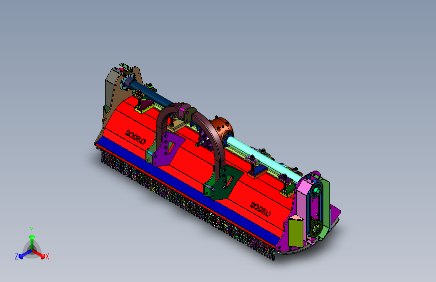 农用圆盘链式田园管理破碎机