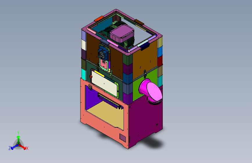 全封闭式工业大型三维打印机