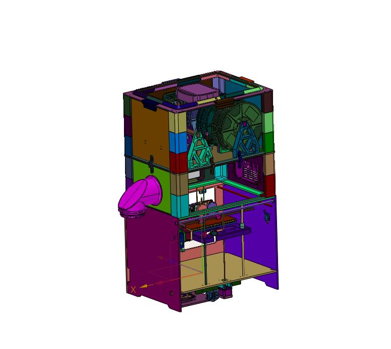 全封闭式工业大型三维打印机