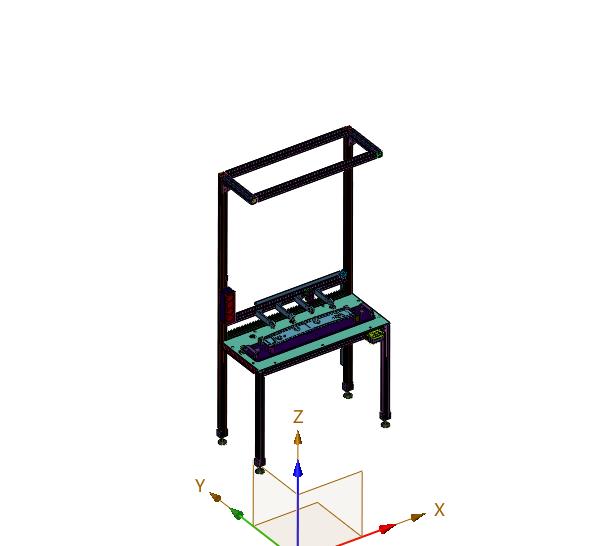 天窗线下工位预装中横梁工位