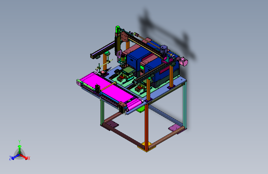 通过式龙门贴标机
