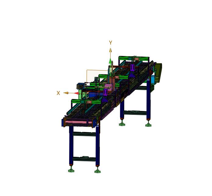 网带输送的标准段装配线