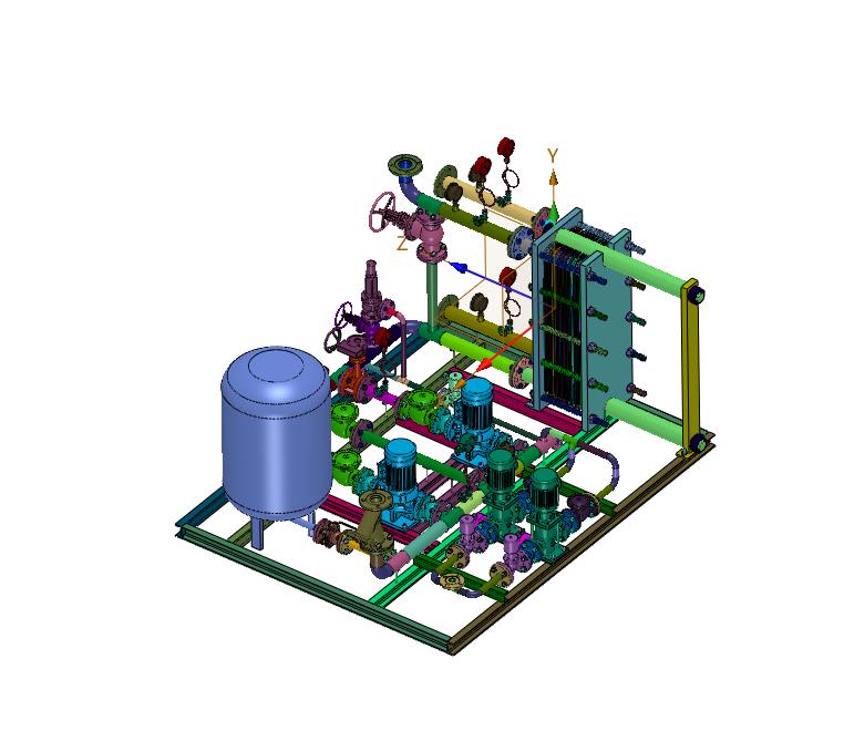 直通板式双面散热散热器
