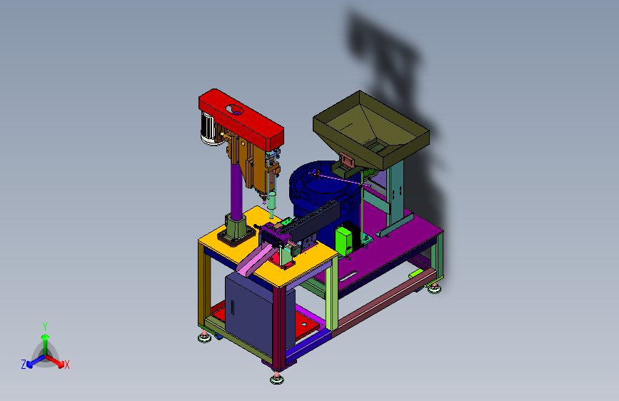 自动流水线式攻螺纹钻机