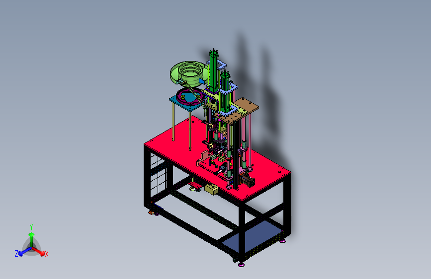 组装过程中定位销安装设备