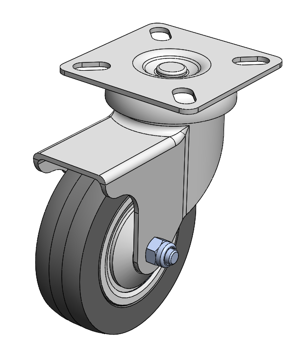 带滚轮的储物箱3英寸