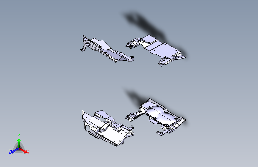 五十铃 700P轻卡 -MD-2802(发动机挡泥板)