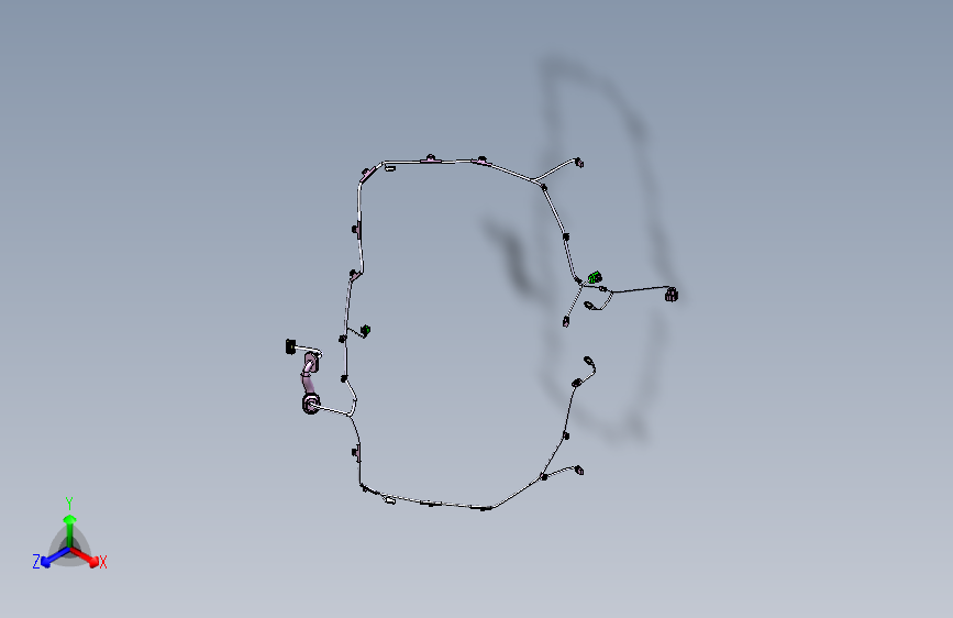 现代-IX45-后线束装置