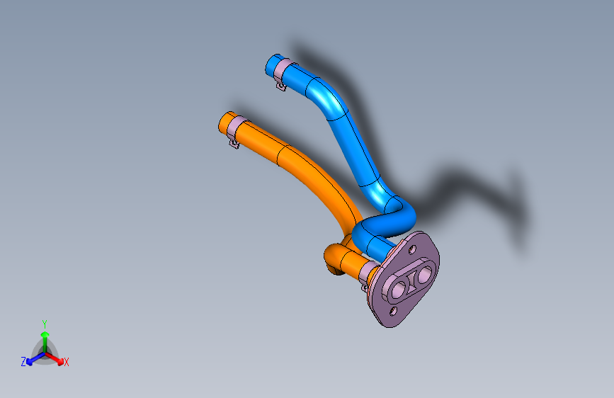 现代-IX45-暖风管路装置