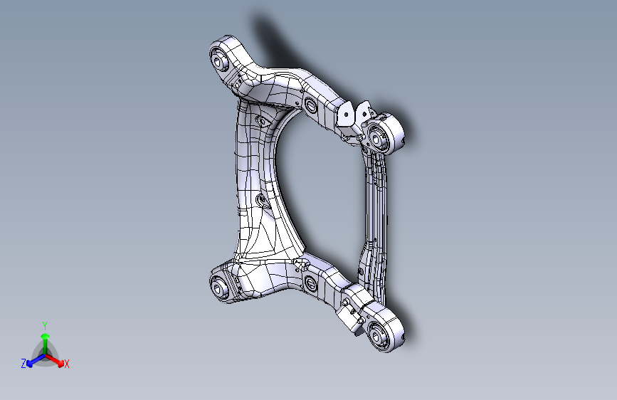 奥迪-A6L-底盘-020104 - Front Sub-Frame