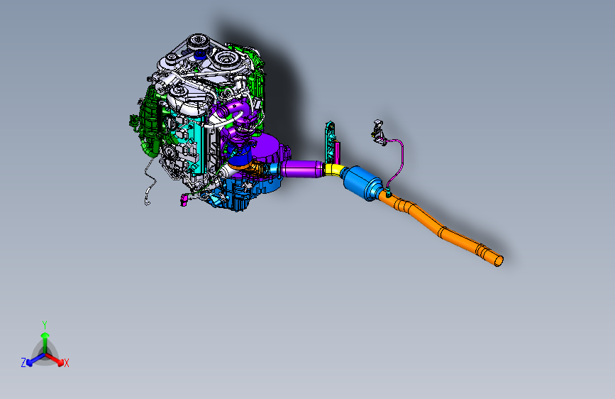 奥迪 -Q5-动力-290 Engine systerm Dressed Engine