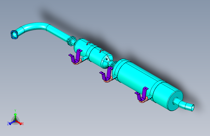 北汽-黑豹-0400-P1排气系统及其安装